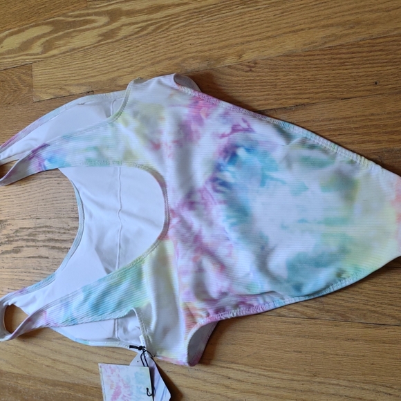 NWT Juicy Couture limited edition tye dye one piece swimsuit Size Large - Picture 4 of 5